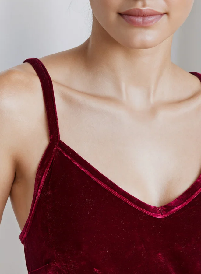 Splash FAV  Nighty Polyester Blend with V-neck for Women | Best Price UAE