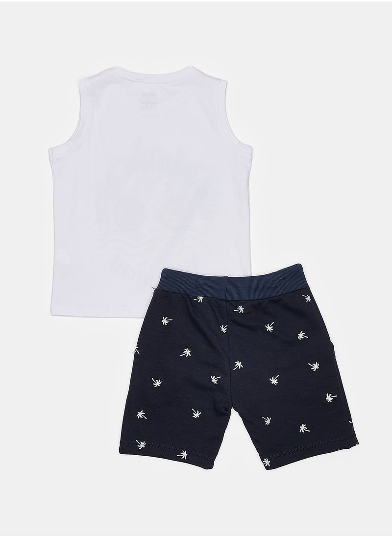 IZOR Boys Cut T-shirt & Short Set  - Image 2