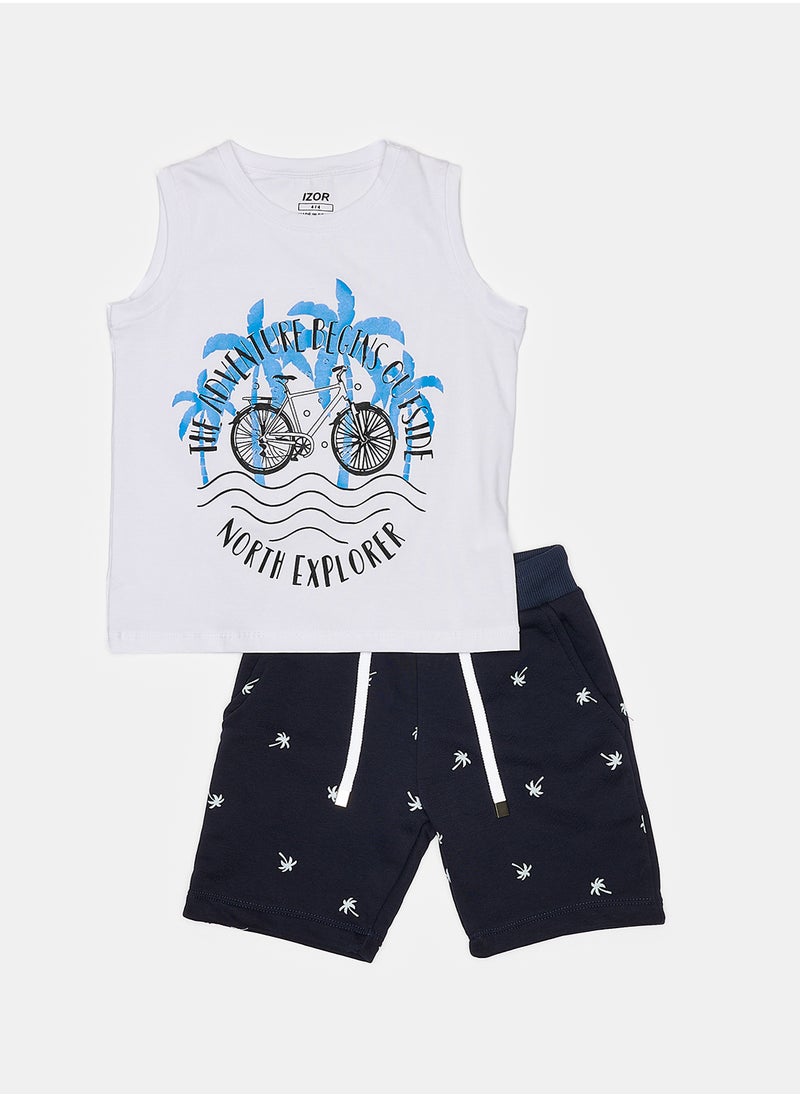 IZOR Boys Cut T-shirt & Short Set  - Image 1