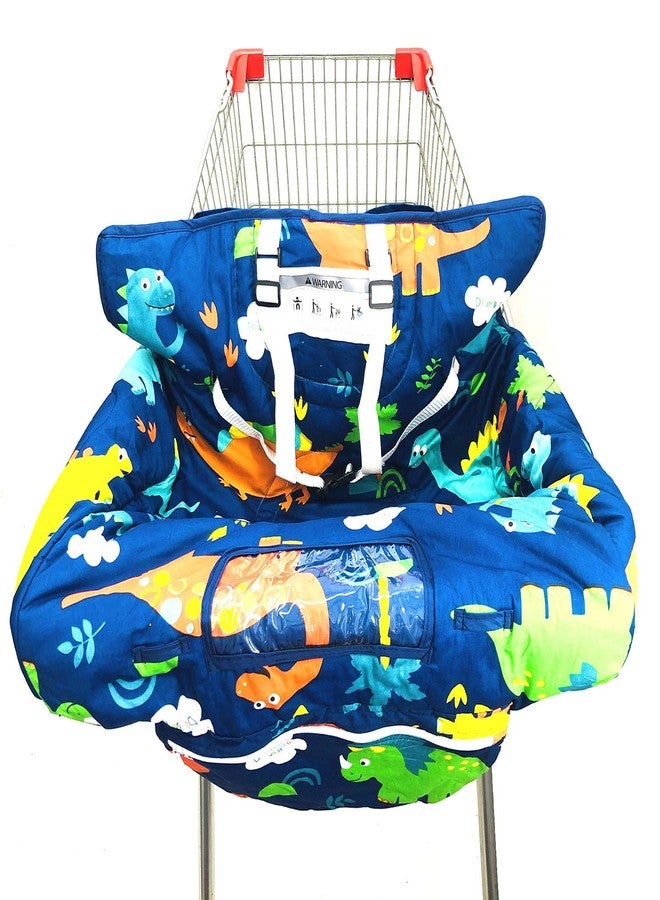 Kepler Brands Premium Shopping Cart Cover & High Chair Cover, Easy Install, Harness System, Soft Comfort Cushioning, Universal Size (Dinosaur) - Image 5