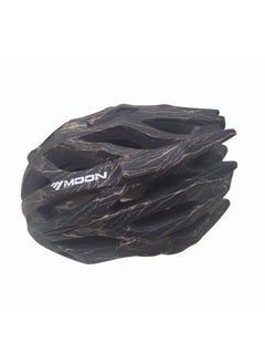 Generic Moon MV27 Bike Helmet, Lightweight, Black * Matte Gold, for Men and Women 