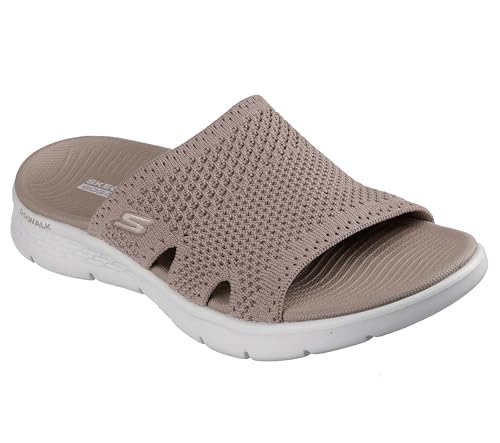 Skechers Women's On-The-Go Go Walk Flex Sandal - Elation, Taupe, 7 - Image 3