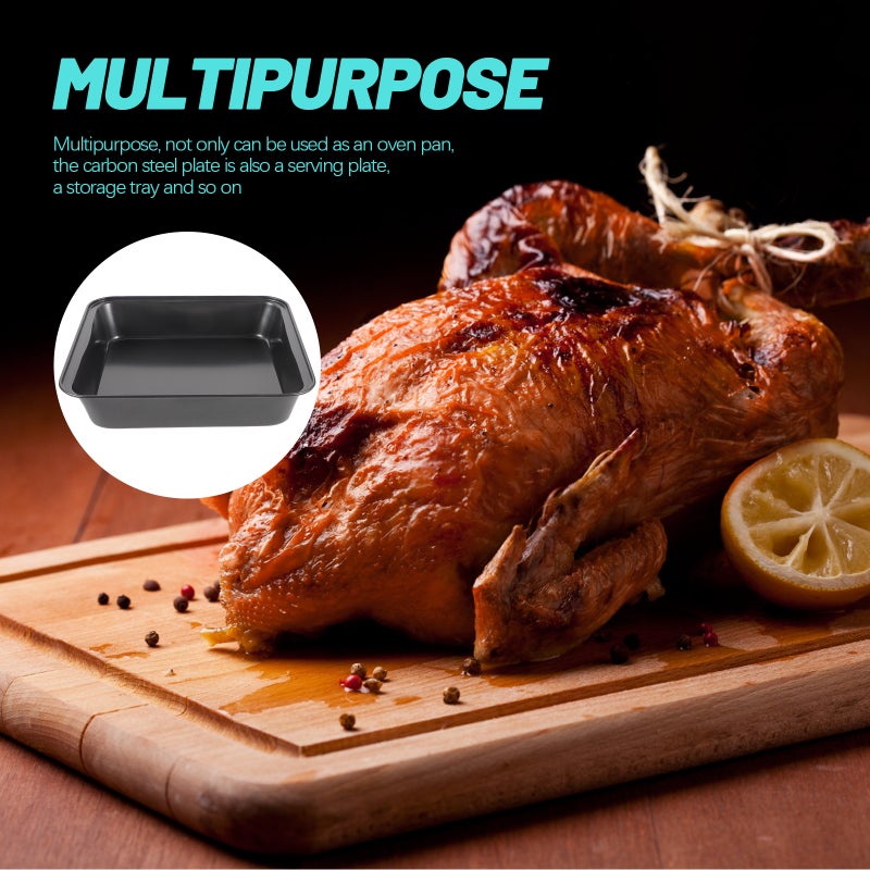 House Baking Plate Nonstick Baking Pan Fish Roasting Plate Metal Pan Accessories - Image 4