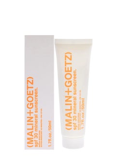 MALIN + GOETZ Malin + Goetz SPF 30 Mineral Sunscreen, 1.7 fl. oz. – Hydrating Mineral Sunscreen for Anti-Aging, Sunscreen Moisturizer, Sunscreen for Face & Body, Lightweight Lotion with SPF  - Image 1
