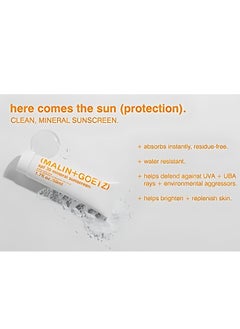 MALIN + GOETZ Malin + Goetz SPF 30 Mineral Sunscreen, 1.7 fl. oz. – Hydrating Mineral Sunscreen for Anti-Aging, Sunscreen Moisturizer, Sunscreen for Face & Body, Lightweight Lotion with SPF  - Image 5