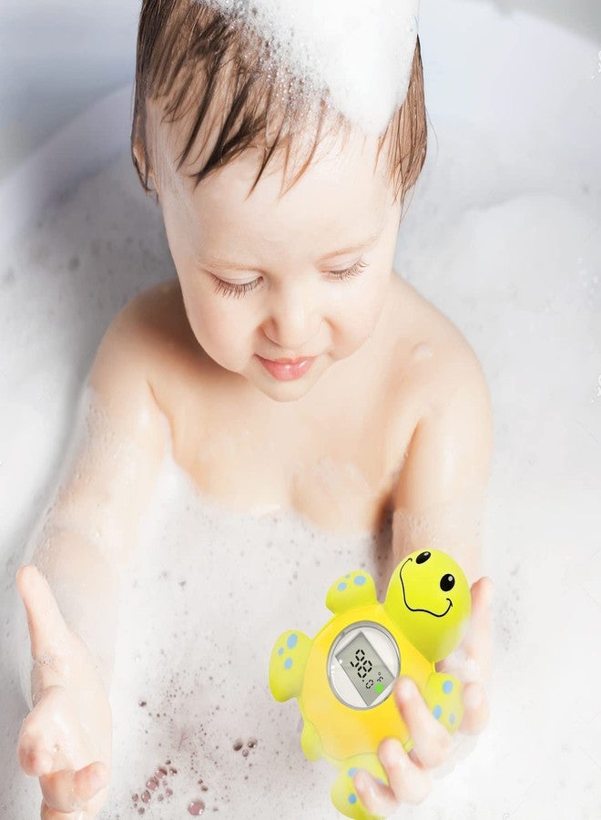 IOG Baby Bath Thermometer Floating Toy, Baby Safety Tub Temperature Water Thermometer, Bathing Toy for Swimming Pool - Kid Toddler Baby Essentials for Newborn, Baby Shower Gifts for Mom (Turtle) - Image 5
