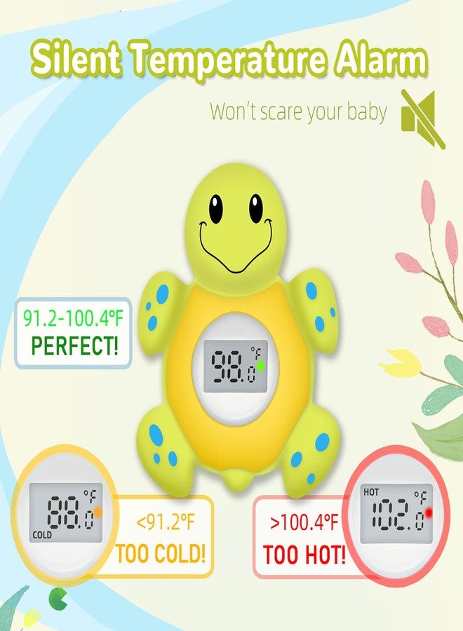IOG Baby Bath Thermometer Floating Toy, Baby Safety Tub Temperature Water Thermometer, Bathing Toy for Swimming Pool - Kid Toddler Baby Essentials for Newborn, Baby Shower Gifts for Mom (Turtle) - Image 4