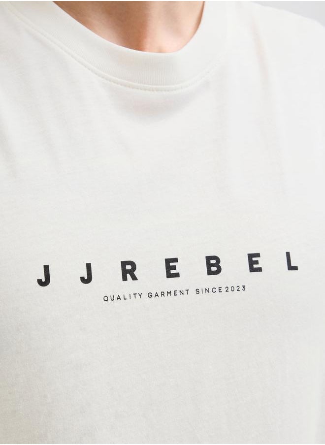 JJ Rebel by Jack & Jones JREBROCKY LOGO TEE SS CREW NECK  - Image 3
