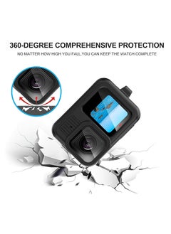 O Ozone Accessories Kit for Go Pro 13 Silicone Protective Case with Lens Cap Mini Storage Bag Case Screen Protector  Mini Tripod + Battery Side Cover&Lanyard  - Image 3