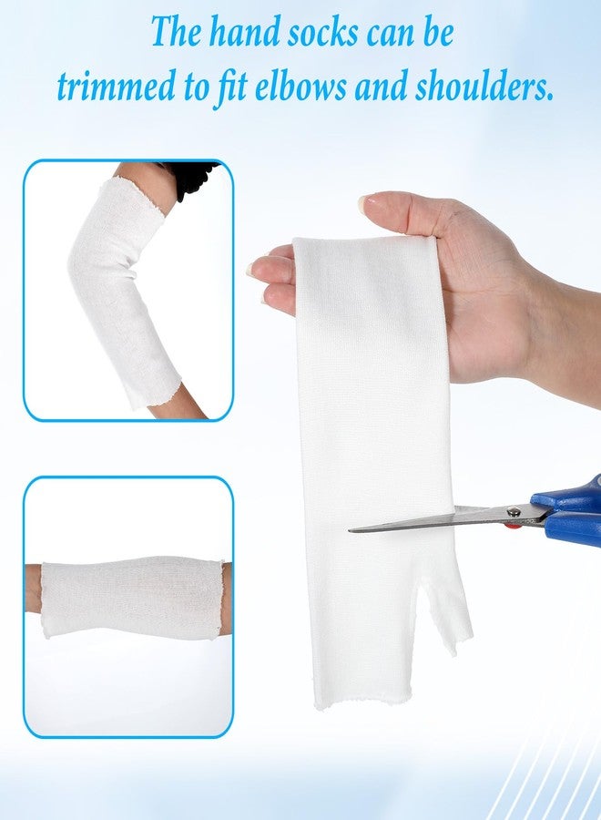 Qianyu 10PCS Hand Socks for Splint Breathable Thin Stockinette Tubing Arm Elastic Wrist and Thumb Spica Wrap Liner Soft Wrist Arm Under Cast Wrap Stockinette Protective Arms Cover for Wrists Brace - Image 4