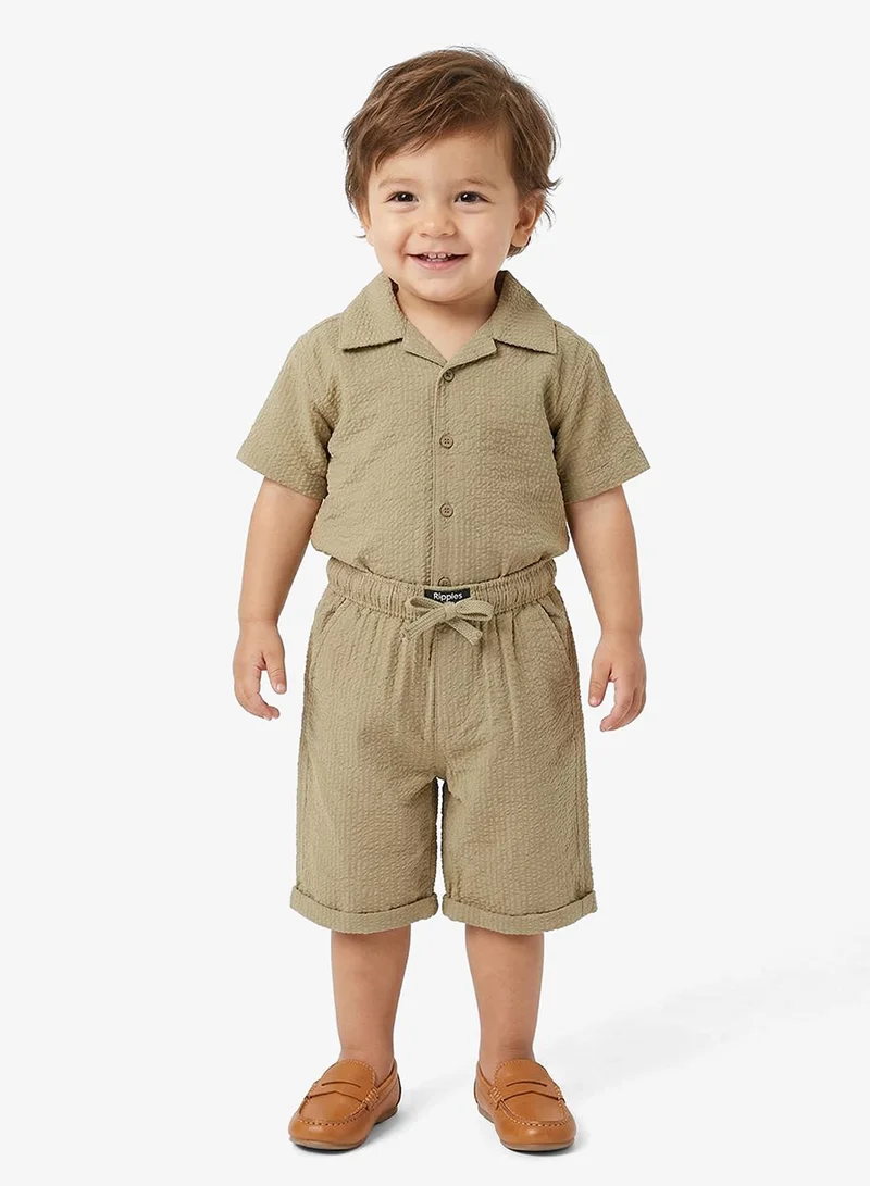 Ripples Boys 2-Pieces Sets With Resort Collar Shirt & Shorts