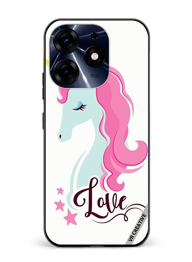 VR CREATIVE Protective Case Cover For Tecno Spark 10 Pro Love Unicorn Design Multicolour - Image 1