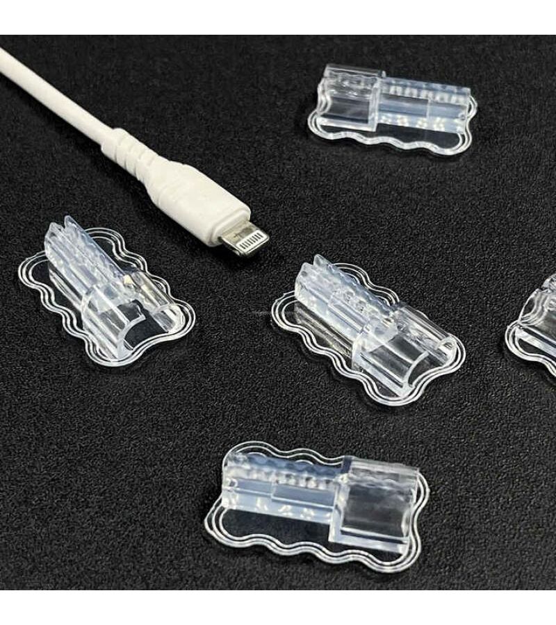10pcs Transparent TPU Charging Cable Tip Protectors Bulk Durable Cable Guards With Curved Line Design Preventing Wear And Tear For Heavy Duty Use - Image 4