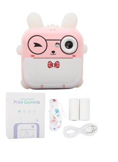 DIGI CORE Digital Camera For Kids 8MP Kids Camera With 32GB SD Card Full HD 1080P Cameras Mini Kids Camera With Instant Print Thermal Printer With 2 Thermal Rolls 2.4Inch Eye Protect Screen Selfie Camera  - Image 3