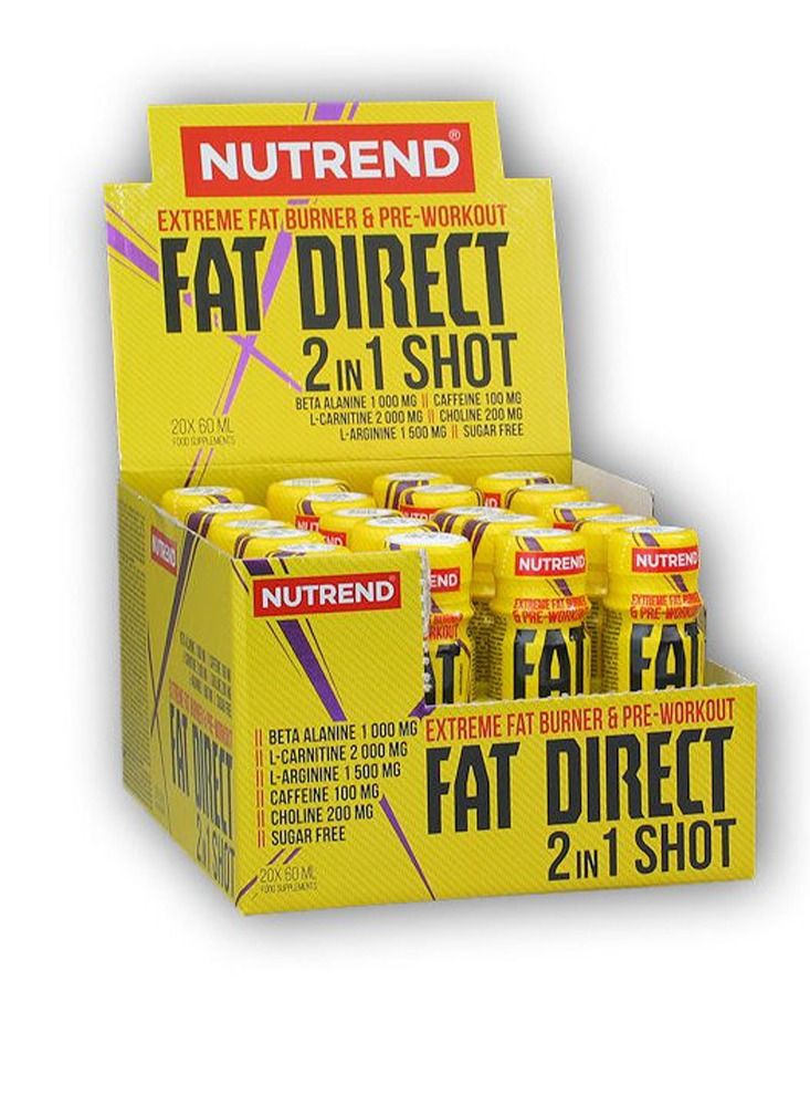 NUTREND Fat Direct 2 In 1 Shot 20 x 60 ml Orange