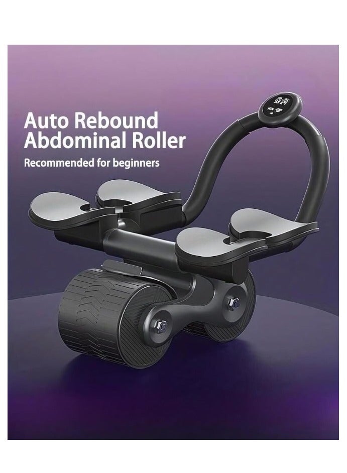 بريمو بلس عجلة تمارين دوارة للبطن مع دعامة للكوع مزوده بشاشة توقيت و حامل جوال - Image 2