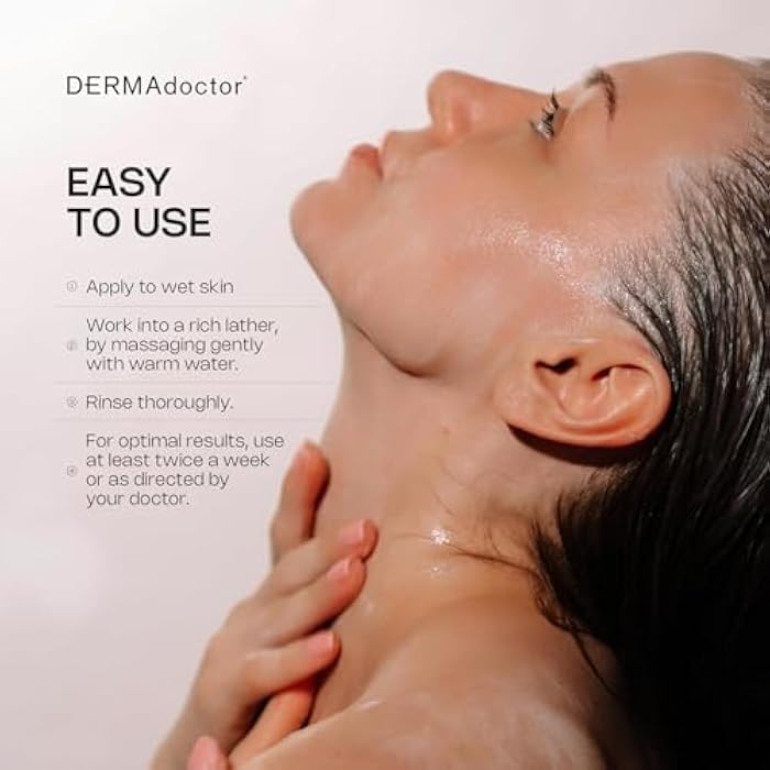 DERMAdoctor غسول وجه ديرمادكتور لعلاج التهاب الجلد الدهني - شامبو 2% زنك بيريثيون - علاج قشرة الرأس من صياغة طبيب الجلدية - غسول وجه وز body cleanser بزنك بيريثيون للبشرة الحساسة - 7.10 أونصة - Image 4