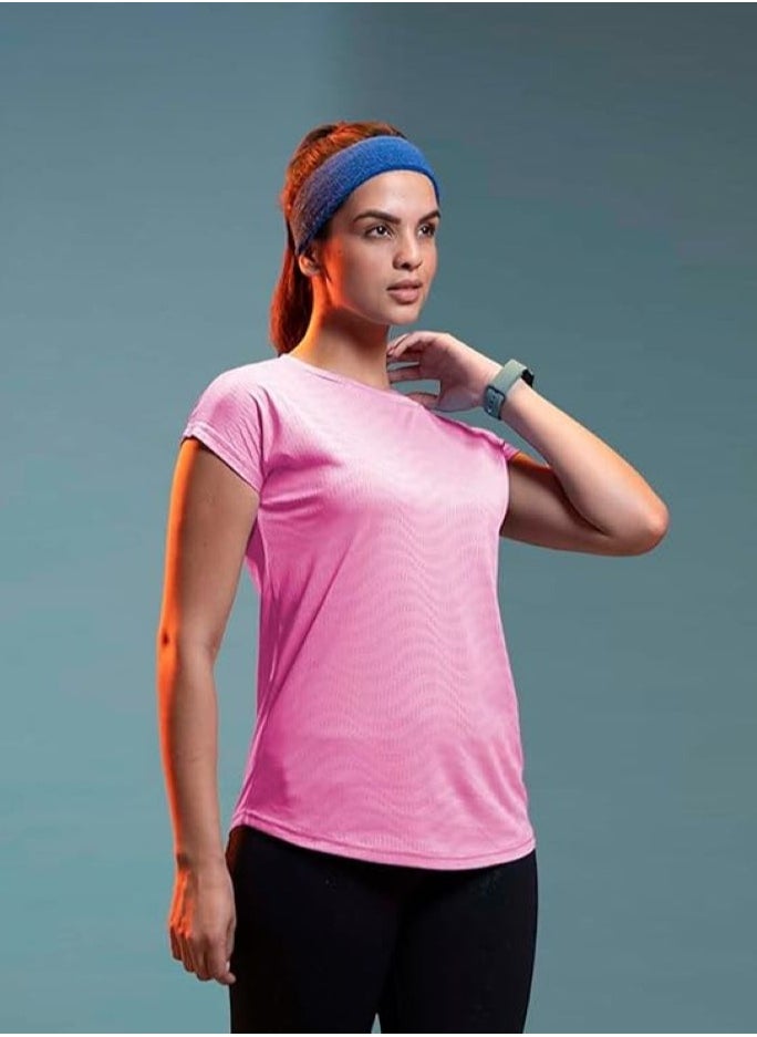 Lyra Women's Yoga Shirt | Pink | Color Shade May Vary  - Image 3