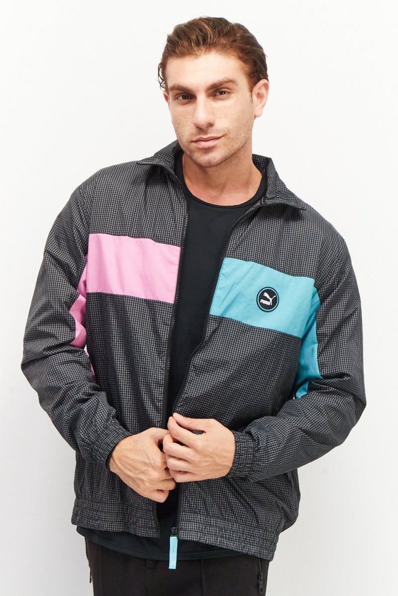 PUMA Men Sportswear Fit Long Sleeve Outdoor Jacket, Black Combo - Image 1