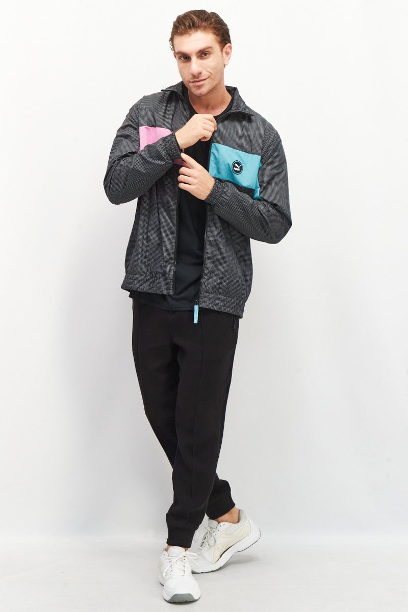 PUMA Men Sportswear Fit Long Sleeve Outdoor Jacket, Black Combo - Image 4