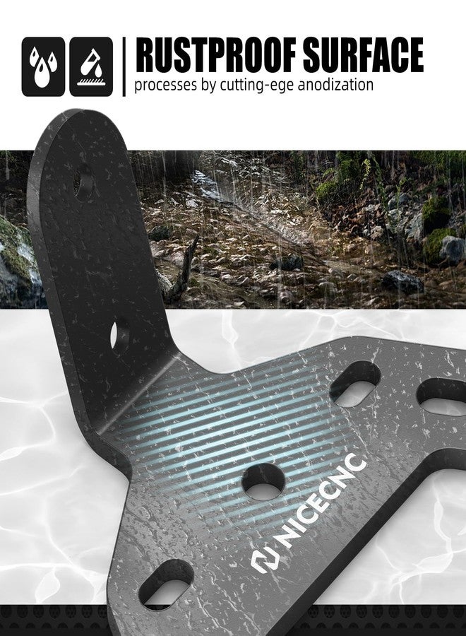 NICECNC Motorcycle License Plate Bracket Holder & Tail Light Mounting Bracket Compatible with Surron Light Bee X/S/L1E Segway X260/X160, Adjustable Rear License Plate Mount, Black - Image 4