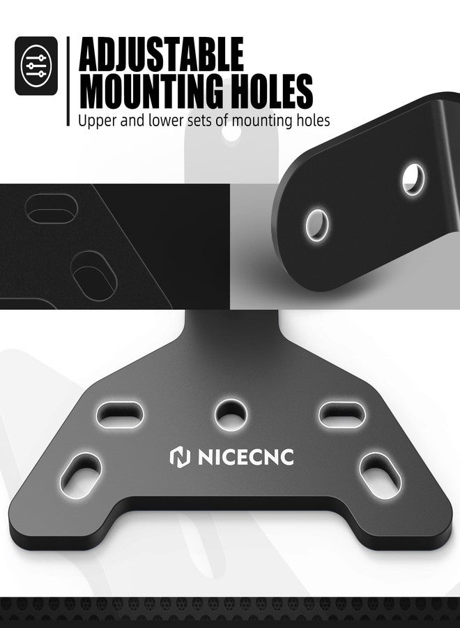 NICECNC Motorcycle License Plate Bracket Holder & Tail Light Mounting Bracket Compatible with Surron Light Bee X/S/L1E Segway X260/X160, Adjustable Rear License Plate Mount, Black - Image 5