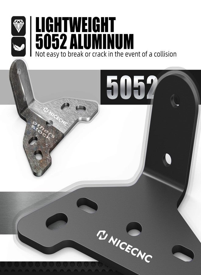 NICECNC Motorcycle License Plate Bracket Holder & Tail Light Mounting Bracket Compatible with Surron Light Bee X/S/L1E Segway X260/X160, Adjustable Rear License Plate Mount, Black - Image 3