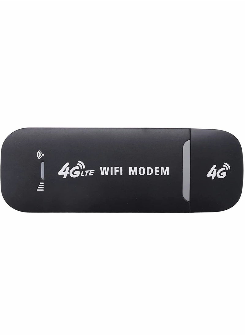 Generic - Portable USB Wifi Dongle, 4G USB Modem WiFi Router USB Dongle 150Mbps with SIM Card Slot Car Hotspot Pocket Mobile WiFi - Image 1