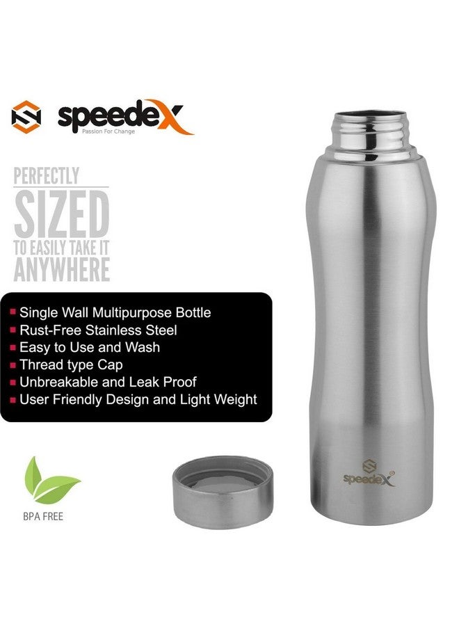 Speedex Set of 3 Combo Stainless Steel Water Bottle 1 Ltr For School, Gym, Office Bottles 1 Litre for Boys, Girls, Men, Women, Kids, Fridge, Silver Colour - Image 4