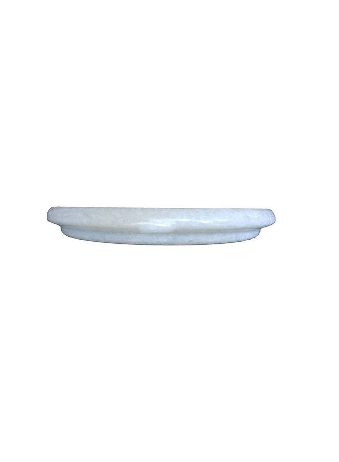 Jaipur Ace Indian White Marble Chakla/Rolling Pin Board/Roti Maker/Chapati Maker/papad chakla for Home & Kitchen | Full Finished Marble Roti Maker Kitchen Utensil (10 Inch) - Image 3