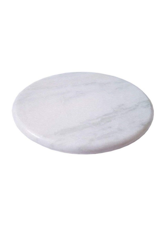 Jaipur Ace Indian White Marble Chakla/Rolling Pin Board/Roti Maker/Chapati Maker/papad chakla for Home & Kitchen | Full Finished Marble Roti Maker Kitchen Utensil (10 Inch) - Image 2