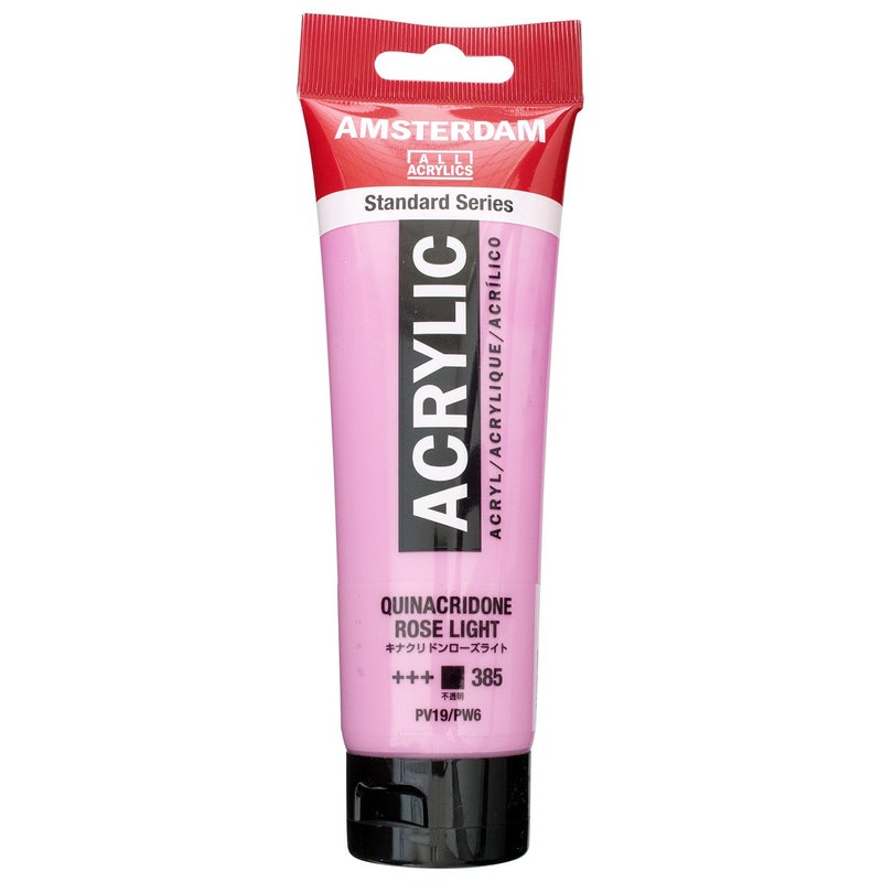 Amsterdam Standard Series Acrylic Tube 120ml Quinacridone Rose Light 385 (17093852) - Image 1