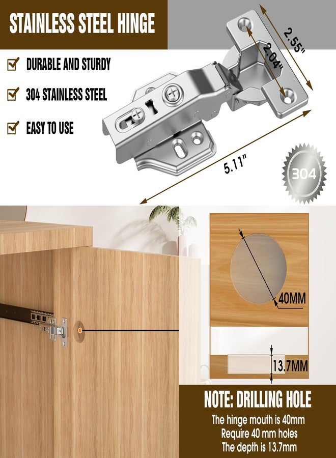 Suemisi Pocket and Pivot Door Slides, Pivot Hinges Hardware, Cabinet Kit Fit for Inset and Cabinet Door, Disappearing and Hidden The Slides and The Hinges (Black, 20 inch 4PCS) - Image 3