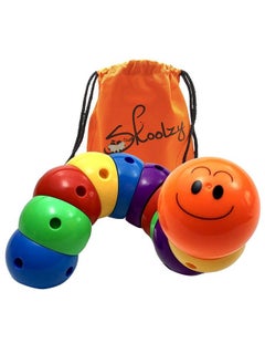 Skoolzy Rainbow Caterpillar Building Toy Build Fine Motor Skills Color Sorting Adhd Anxiety Fidget Learning Toys To Relieve Stress For Toddlers Kids & Adults Gift For Children Boy & Girl  - Image 1