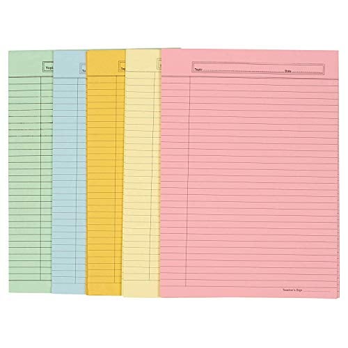 D S R Eclet A4 Size one Side colour Ruled Sheet (Pack of 40 sheets) for Project/Assignment/Practical/Homework(A4-40 OSR-coloursheet) - Image 1