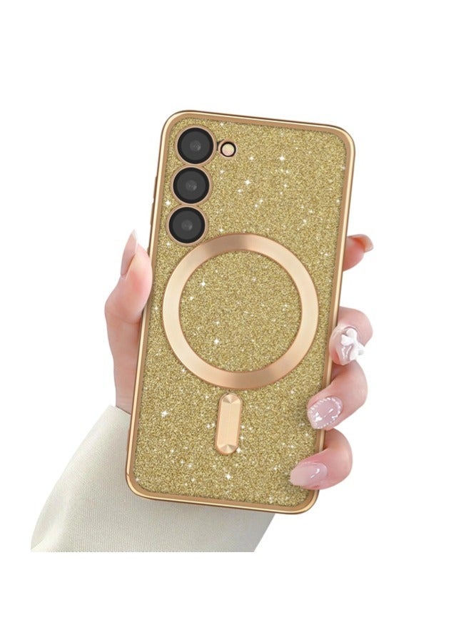 شيبشيب جراب لهاتف سامسونج جلكسي اس 23 مع بريق، جراب شفاف مغناطيسي مع واقٍ للكاميرا [متوافق مع MagSafe] بتصميم لامع وناعم من TPU، غطاء نحيف ومضاد للصدمات - Image 1