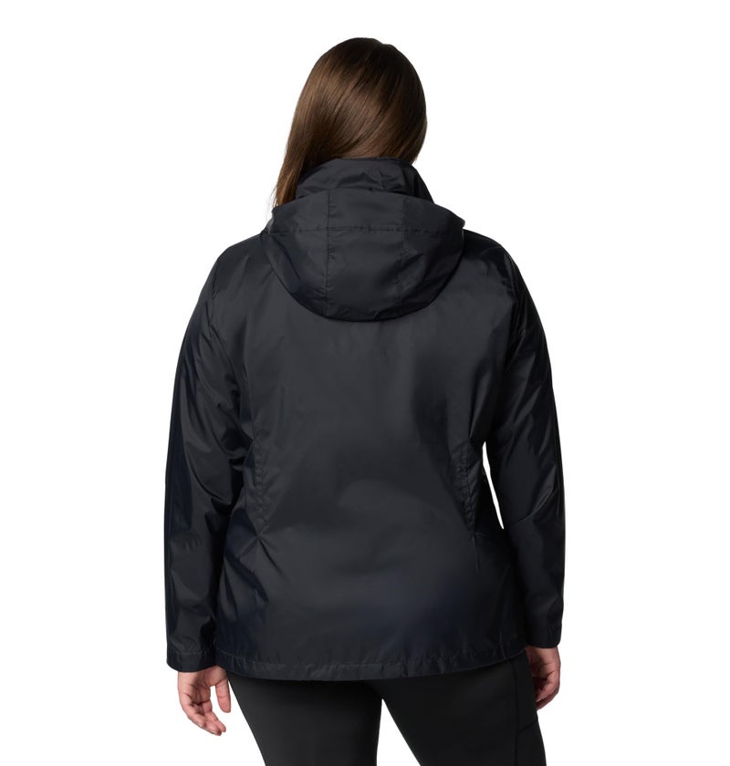 Columbia Womens Switchback IV Rain Jacket, Black, Medium - Image 3