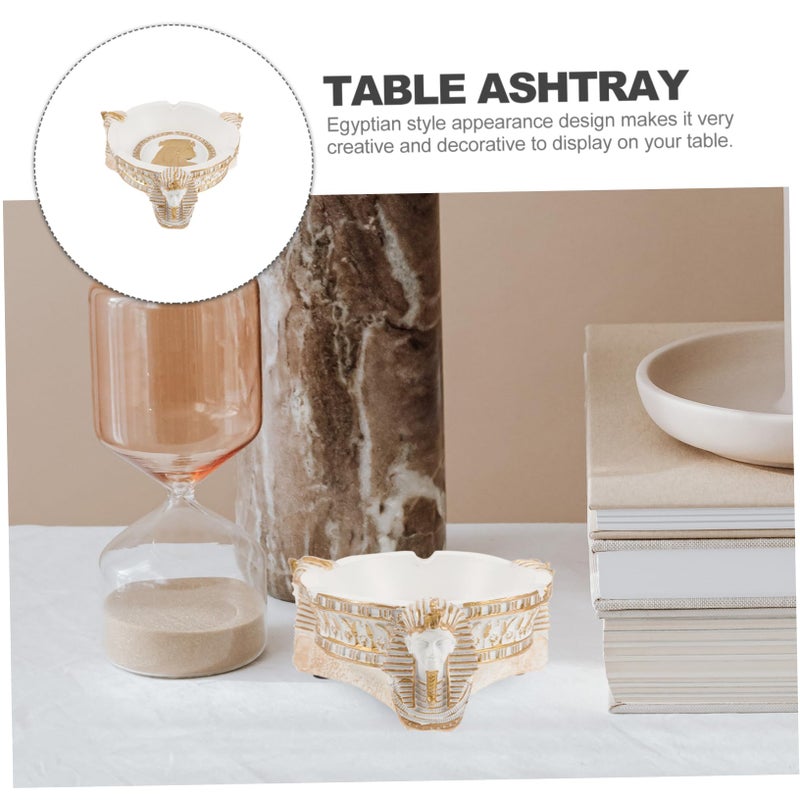 Egyptian Ashtray Decorative Ash Tray for Home Office Bar Restaurant Smooth Finish - Image 3