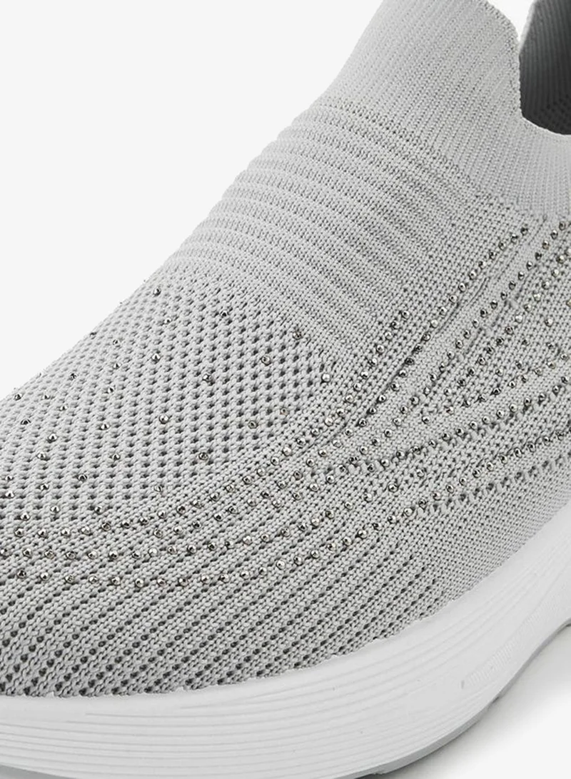 Oaklan by Shoexpress GREY Women Slip-On Sports Shoes for Women | Best Price UAE