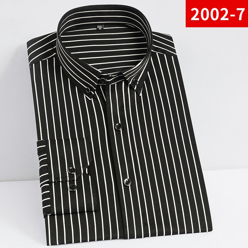 Mens Spring 2023 Striped Shirt Casual Drape 2002-7 Long Sleeve
