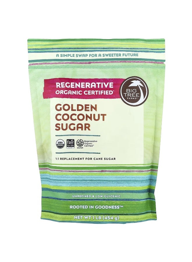 Big Tree Farms, Organic Golden Coconut Sugar, 1 lb (454 g)