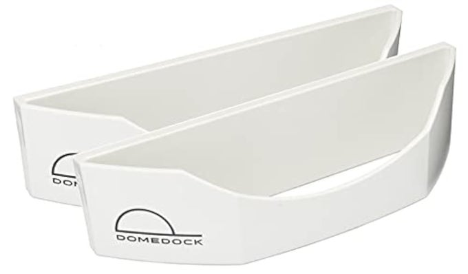 THE ORIGINAL USAMADE HAT RACK AND COMPACT HAT ORGANIZER FOR WALL INSTALLATION 20 HAT CAPACITY WHITE 2 PACK