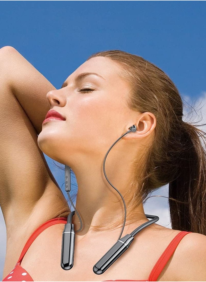 KASTWAVE - Wireless Bluetooth 5.0 Headphones, Wireless Sports Earbuds, IPX5 Waterproof Stereo Headphones Gym Running 100 Hours of Playtime Noise Canceling Headphones - Image 1