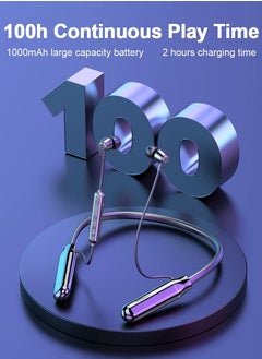 KASTWAVE Wireless Bluetooth 5.0 Headphones, Wireless Sports Earbuds, IPX5 Waterproof Stereo Headphones Gym Running 100 Hours of Playtime Noise Canceling Headphones  - Image 2