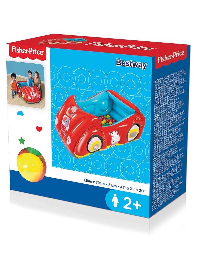 Bestway Bestway Fisher-Price 1.19m x 79cm x 51cm Race Car Ball Pit - Image 1