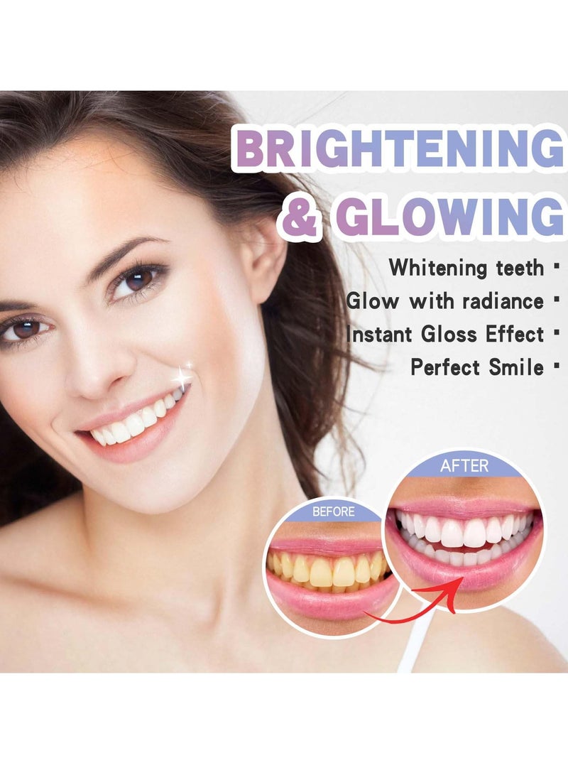 KASTWAVE KASTWAVE Tooth Gloss, 2 Pcs Purple Teeth Whitening, Tooth Stain Removal, for Tooth Stain Removal, Instant Gloss Results, Fast Removes Years of Stains  - Image 3
