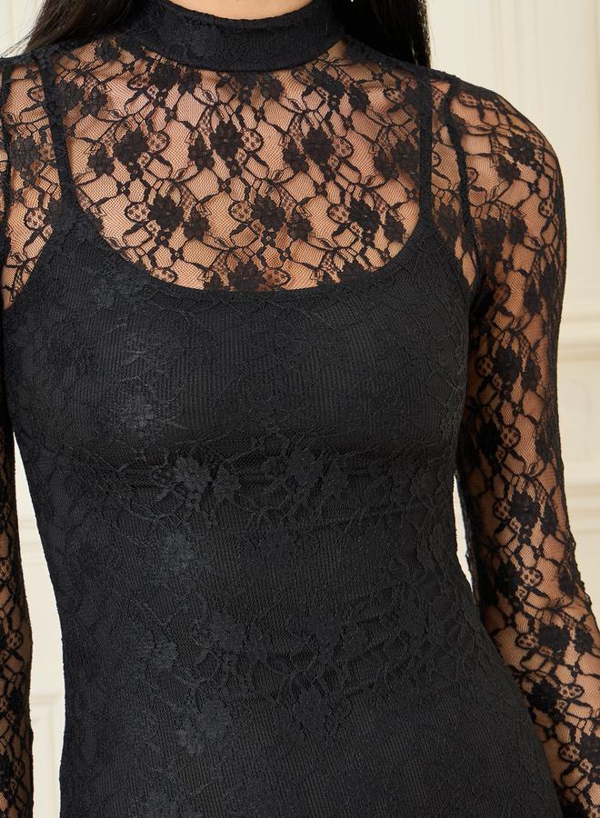 Styli Lace Bodice Dress  - Image 3