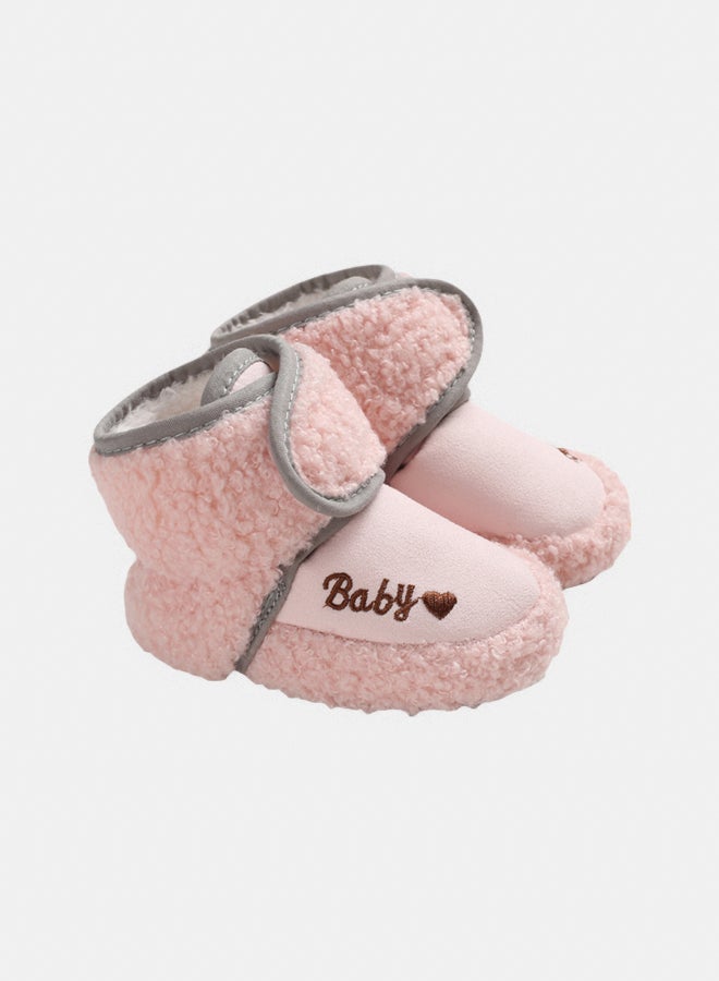 Genaric Mix&Max Fur Half Boot Embroidered Baby For Girls - Image 1