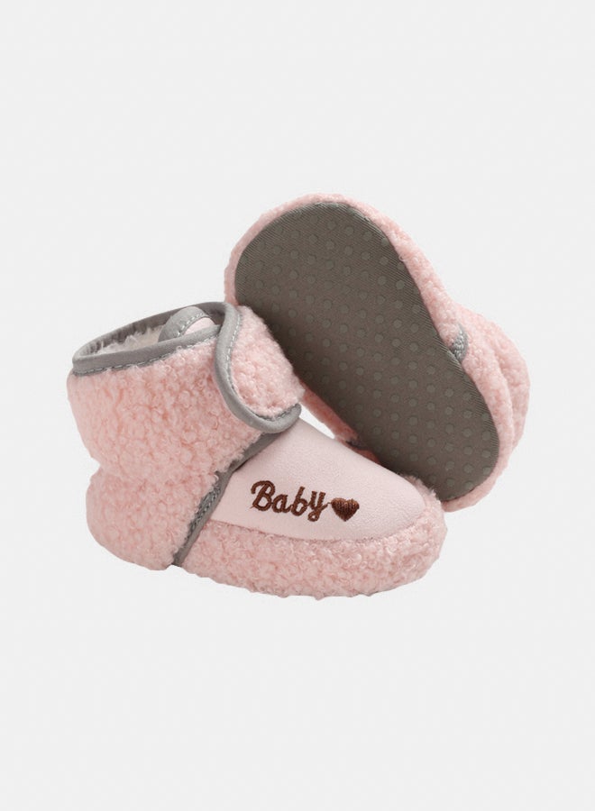 Genaric Mix&Max Fur Half Boot Embroidered Baby For Girls - Image 2