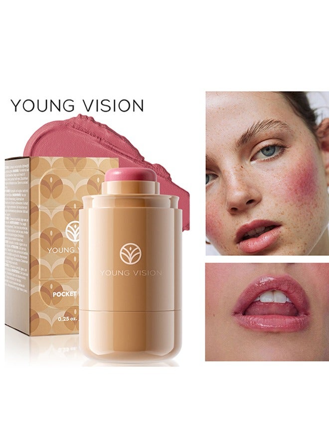 يونج فيجن أحمر خدود بوكيت طويل الأمد أحمر خدود ناعم أحمر خدود ، معجون أحمر خدود غير لامع ، كريم أحمر خدود مقاوم للماء # 01 - Image 1